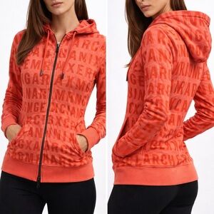 Armani Exchange Vibrant Orange Hoodie
